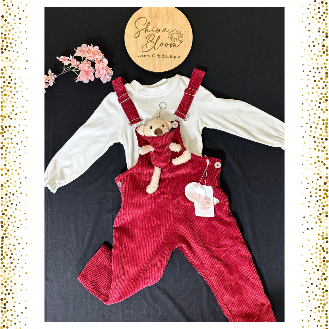 Lily Bear - Overalls Set