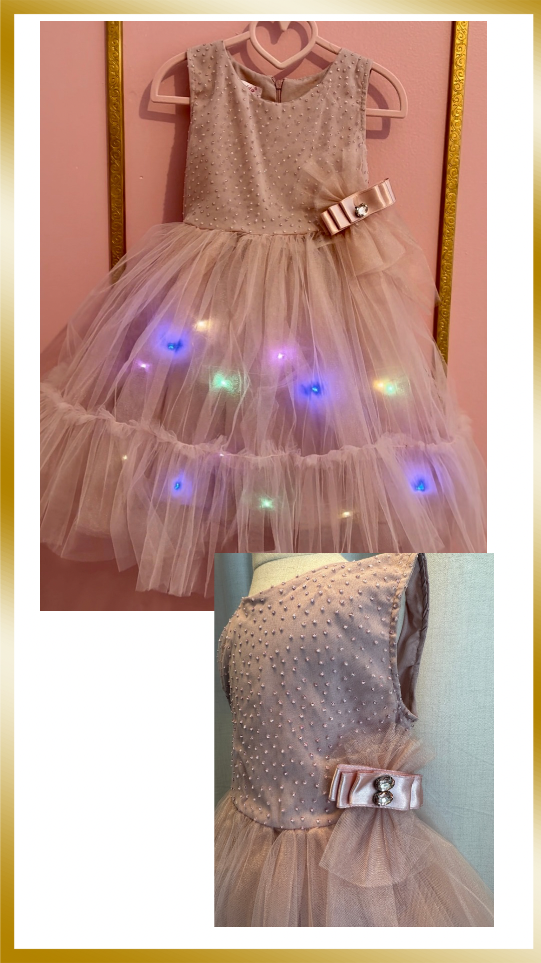 Shining Pink Light Dress